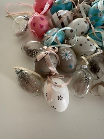 Lot of Easter Egg Ornaments
