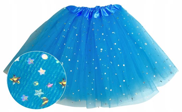 Children's blue tulle skirt one size