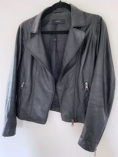 Uterque leather biker jacket