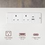 Beside Table with Charging Station, Side Table with Storage, Bedside Cabinet Image 5