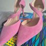 H&M Pink High Heel, Real Suede_NEW Image 5