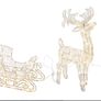 Christmas LED Reindeer with Sleigh for Outdoor and Indoor Image 3