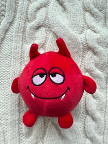 Red Devil Squishimi Plush Scented Ball approx 8. 5cm Used Please look at the pictures