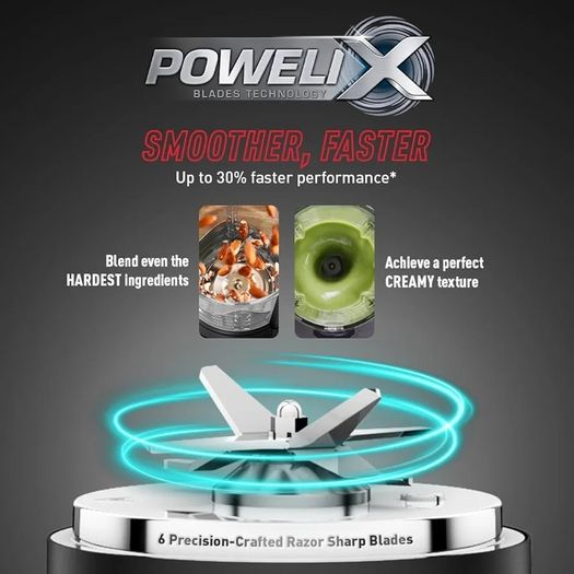 Blender & Soup Maker Perfectmix Cook, 2L, 10 Auto Programs, Smoothie Maker, Removable Blades, Cleaning Program & Brush, Glass Jug, Tamper, Hot & Cold Kitchen Blender, Cooking