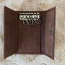 Brown leather key ring holder case - brand new Image 2