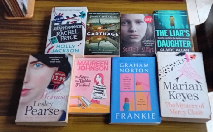selection of fiction books