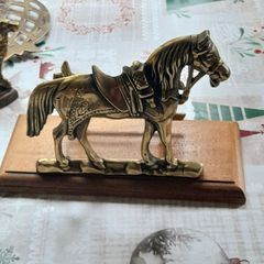 Vintage brass letter rack