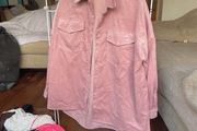 Dusky pink corduroy shirt size M