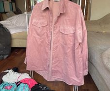 Dusky pink corduroy shirt size M