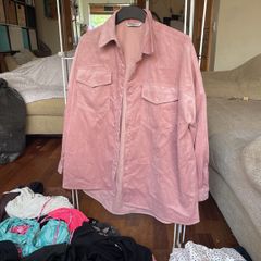 Dusky pink corduroy shirt size M