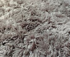 Grey/silver Shaggy Pile Rug