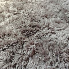 Grey/silver Shaggy Pile Rug