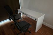 ikea table and 2 chairs