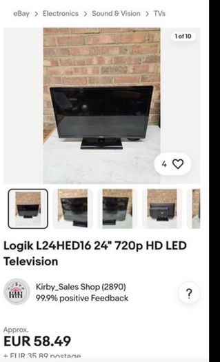 logik 24inch tv with built in dvd player