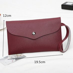 Office Lady OL Bag Women Wristlet Clutch PU Leather Handbag Wallet Phone Purse