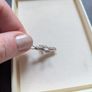 Solid silver crystal cross Image 7