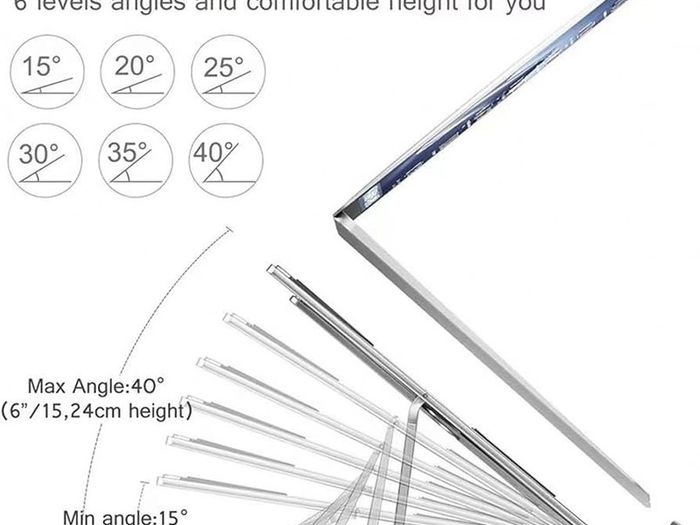 New Sale | Aluminum Adjustable Laptop Stand For Desk, Foldable Laptop Holder For Desk
