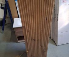 Visobath kyoto flutted tall unit -Costa oak