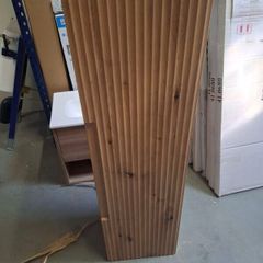 Visobath kyoto flutted tall unit -Costa oak