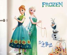 FROZEN Anna and Elsa Wall Stickers, Children's Room Decoration, Wall Decals, Home Decor