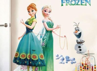 FROZEN Anna and Elsa Wall Stickers, Children's Room Decoration, Wall Decals, Home Decor