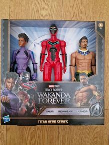 BRAND NEW Black Panther Wakanda Forever Titan Hero Series 3 Figure Pack