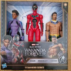 BRAND NEW Black Panther Wakanda Forever Titan Hero Series 3 Figure Pack
