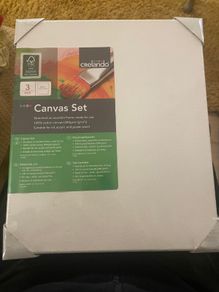 3 New Blank Artist Canvases