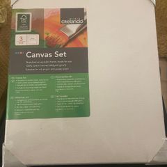 3 New Blank Artist Canvases