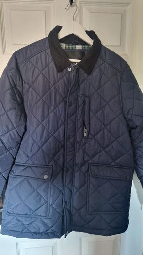 Ridge & Co. Diamond Quilted Jacket  Navy  Size XXL