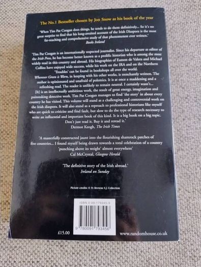 Tim Pat Coogan Wherever the Green is Worn the story of the Irish Diaspora 2001 in very good condition with some signs of wear on the cover see photos FREE STANDARD POSTAGE INCLUDED