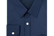 Brand New Men's Long Sleeve Business Shirt Regular Fit - Smoke Blue.  Size S.