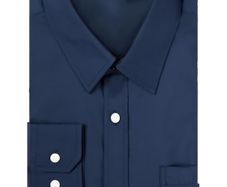 Brand New Men's Long Sleeve Business Shirt Regular Fit - Smoke Blue.  Size S.