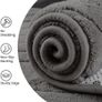 Rugs Living Room 160x230cm,3D Semicircular pattern Grey Area Rugs for Bedroom,Extra Large Rugs for living room,Machine Washable Image 2