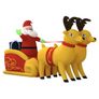 Christmas Inflatable Santa and Reindeer Decoration LED 130 cm Image 3