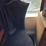 Black & Silver High Wing Back Decorative Bedroom Chair Image 5
