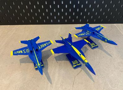 FA18 - Blue Angels Super Hornet Trio Bundle 3D models jets (Free Postage)