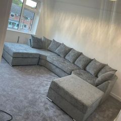 Ushape Scatter & Fullback Cushions Sofa