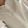 White Long Sleeve Shirt with Collar Image 3