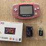 Nintendo Gameboy Advance AGB-001 Milky Pink + SD Flash Card 2GB Image 2