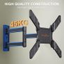 TV Wall Bracket, Swivels Tilts Extends Rotates TV Bracket Mount Fits 26-55 Inch Flat&Curved TV up tp 45KG, Max. VESA 400x400mm Image 4