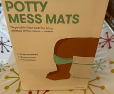 Potty mess mats: Frida baby disposable floor pads