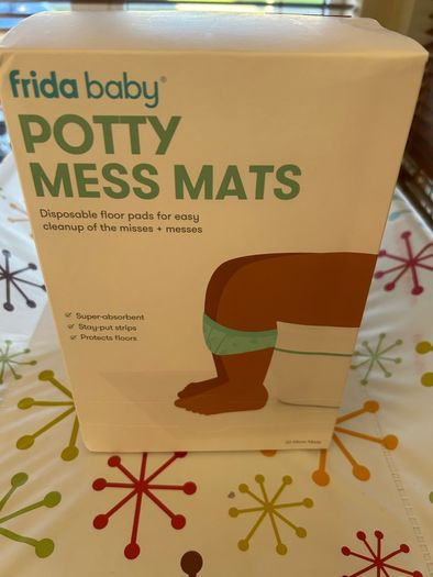 Potty mess mats: Frida baby disposable floor pads