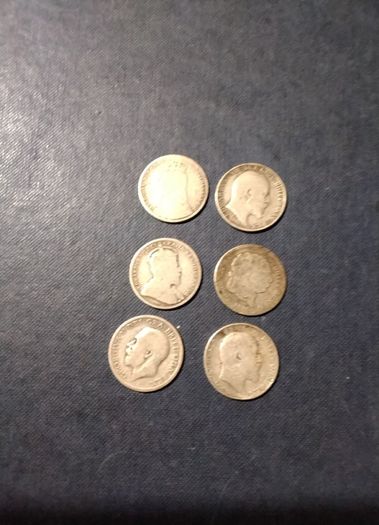 Six  Assorted Coins