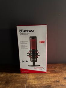 HyperX QuadCast USB Microphone Red Like New Open Box