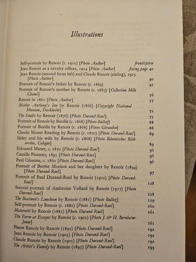 Renoir. My Father By Jean Renoir. Translated By Randolph And Dorathy Weaver. Rare 1964 Hardback In Good Condition.  See Photos For Same.