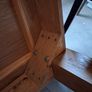 Calgary oak 1.8m extendable dining table and 3 chairs Image 10