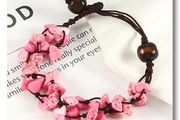 Crushed Stone Bracelet - Pink