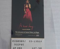 Celine Dion ticket stub from 2005