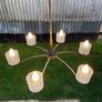 large vintage Danish chandelier c1970s Image 3